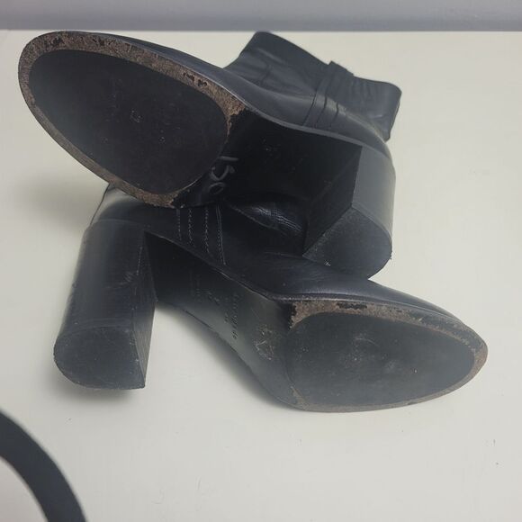 Kate Spade baise pull on black leather boots,  9 - Picture 13 of 13